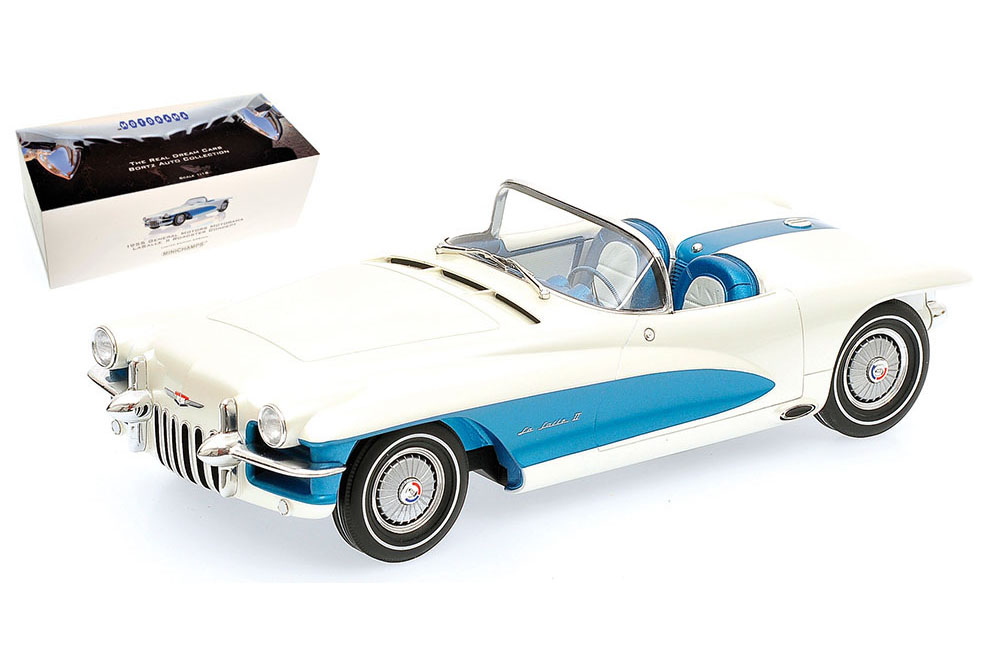LA SALLE II ROADSTER CONCEPT GM GENERAL MOTORS 1955 WHITE/BLUE