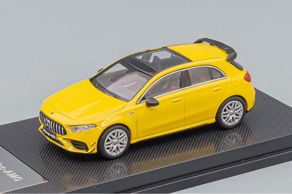 MERCEDES-BENZ AMG A 45 S, YELLOW (ДЛИНА МОДЕЛИ 6-10 СМ)