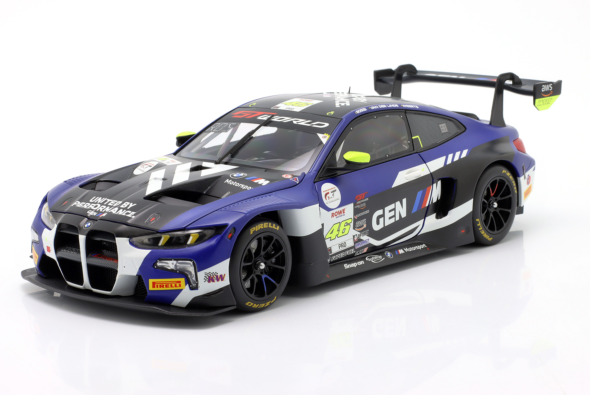 BMW M4 GT3 EVO #46 WINNER 8H INDIANAPOLIS 2025 TEAM WRT / БМВ M4 ГТ3 ЭВО ПОБЕДИТЕЛЬ 8H ИНДИАНАПОЛИС КОМАНДА ВРТ