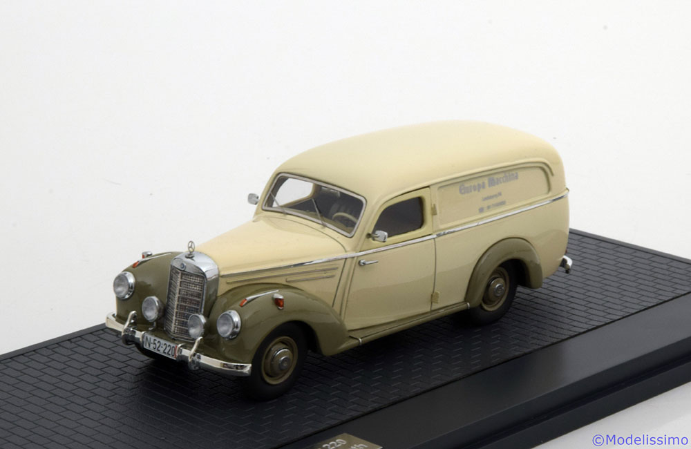 MERCEDES 220 LIEFERWAGEN AUTENRIETH 1952 CREME GREYGREEN