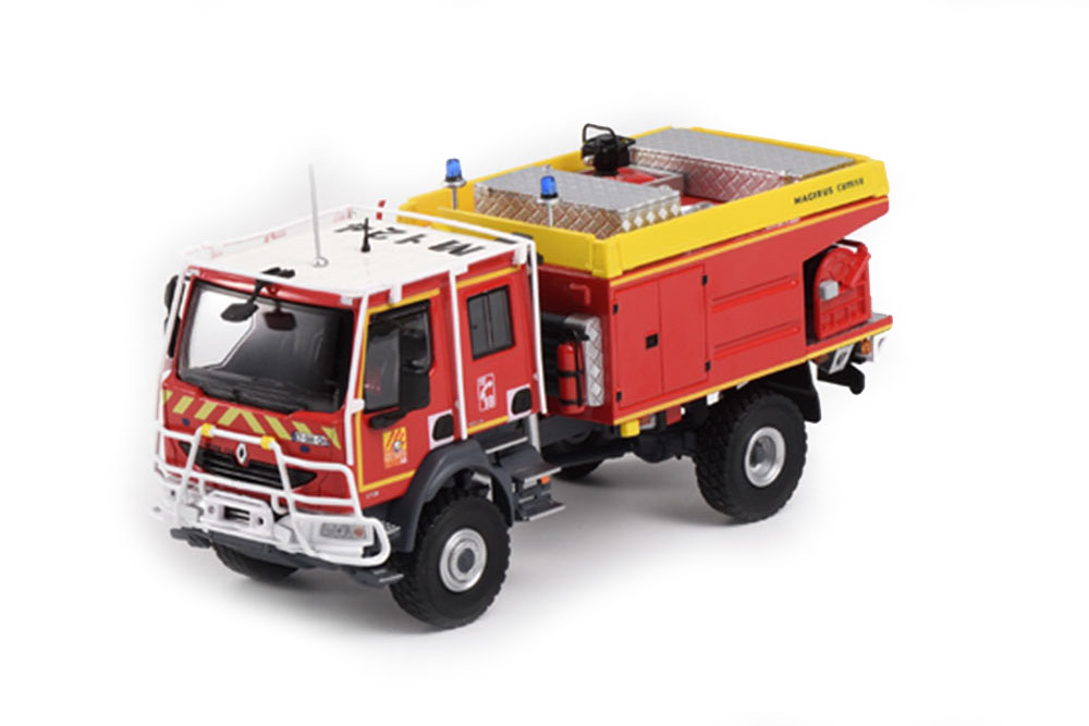 RENAULT MIDLUM CABINE PROFONDE CCF MAGIRUS CAMIVA SDIS 66 4Х4 ПОЖАРНЫЙ 2016