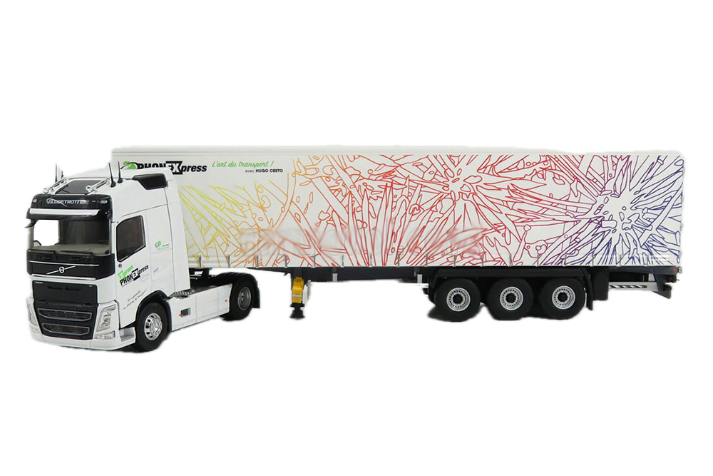 VOLVO FH4 GLOBETROTTER C ПОЛУПРИЦЕПОМ "PHONE EXPRESS AVEC HUGO CESTO" 2018