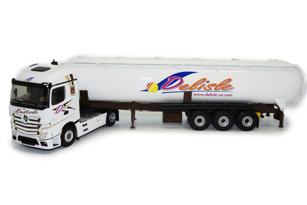 MERCEDES ACTROS 5 1845 STREAMSPACE WITH BULK TANK SEMITRAILER DELISLE 2020