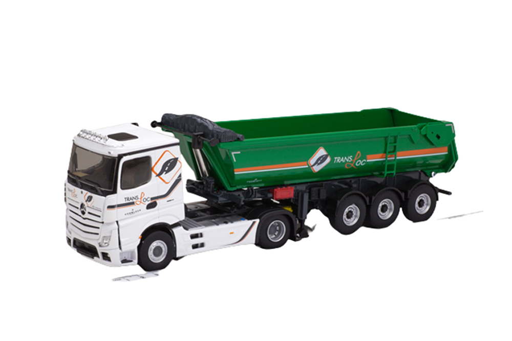 MERCEDES ACTROS 5 НИЗКАЯ КРЫША С ЛЮСТРОЙ С ПОЛУПРИЦЕПОМ-САМОСВАЛОМ TRANSLOC 2021