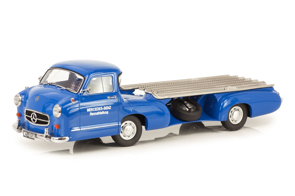 MERCEDES RENNTRANSPORTER "THE BLUE WONDER" YEAR 1955 BLUE / МЕРСЕДЕС ГОЛУБАЯ МЕЧТА СИНИЙ