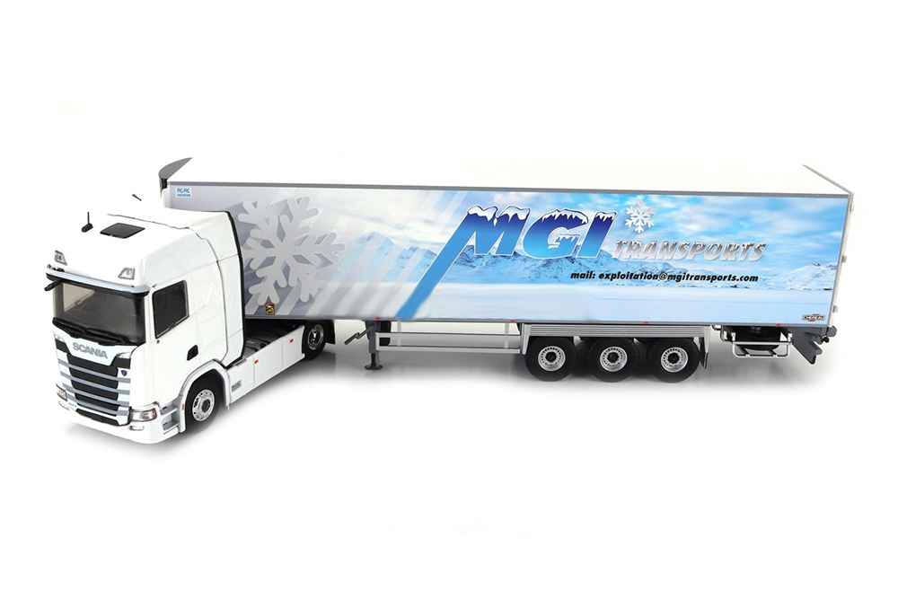 SCANIA S500 C ПОЛУПРИЦЕПОМ-РЕФРИЖЕРАТОРОМ SCHMITZ CARGOBULL "MGI TRANSPORTS" 2020