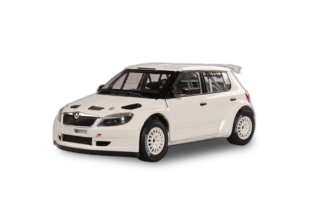 SKODA FABIA II FL S2000 (2010) WHITE - GRAVEL WHEELS