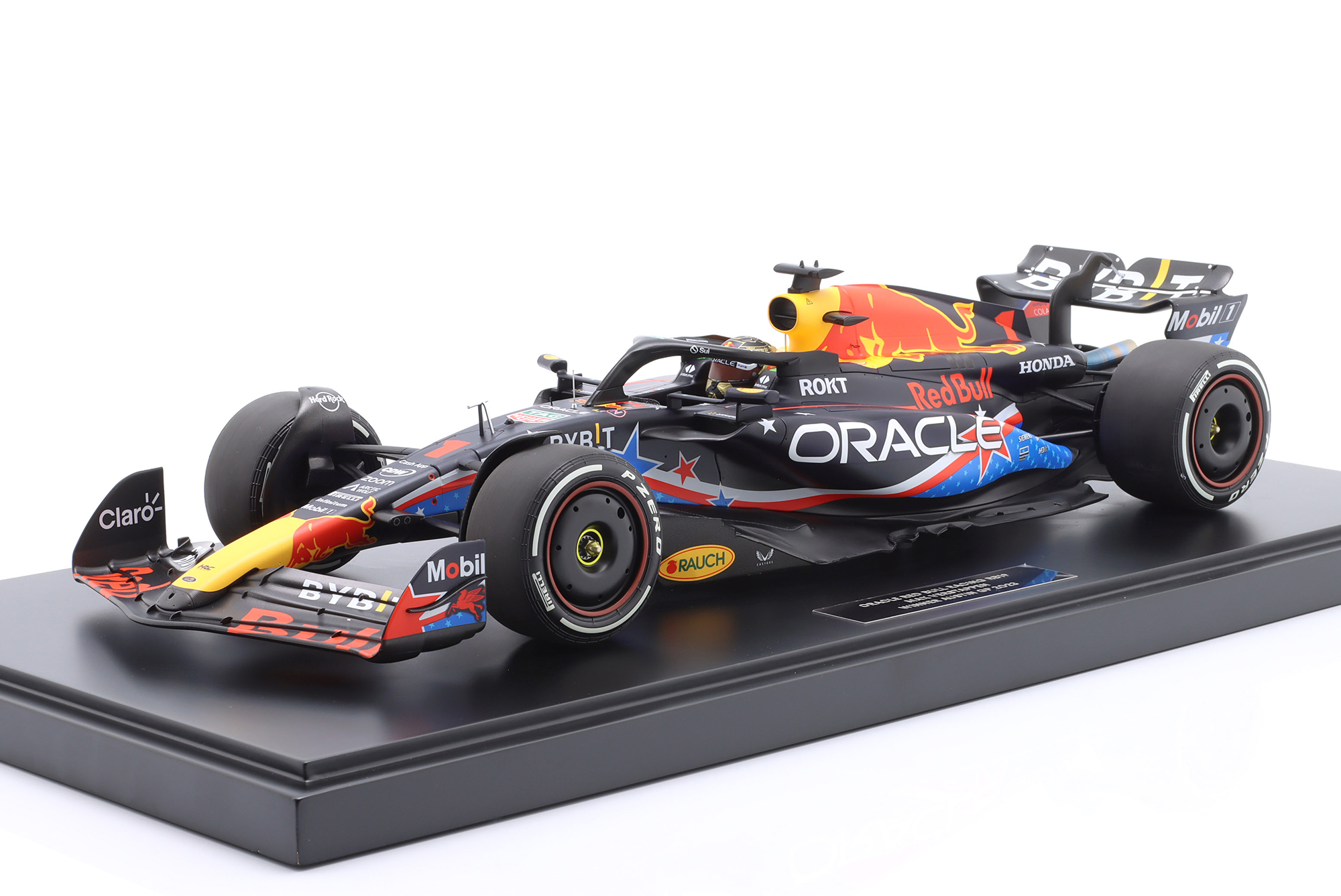RED BULL RB19 #1 WINNER USA GP FORMULA 1 WORLD CHAMPION 2023 M. VERSTAPPEN / РЕД БУЛЛ RB19 ПОБЕДИТЕЛЬ ГРАН-ПРИ США ФОРМУЛА-1 ЧЕМПИОН МИРА МАКС ФЕРСТАППЕН КРАСНЫЙ