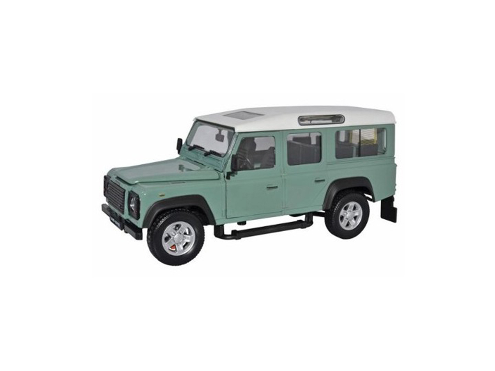 LAND ROVER DEFENDER 110 СВЕТЛО-ЗЕЛЕНЫЙ С БЕЛОЙ КРЫШЕЙ