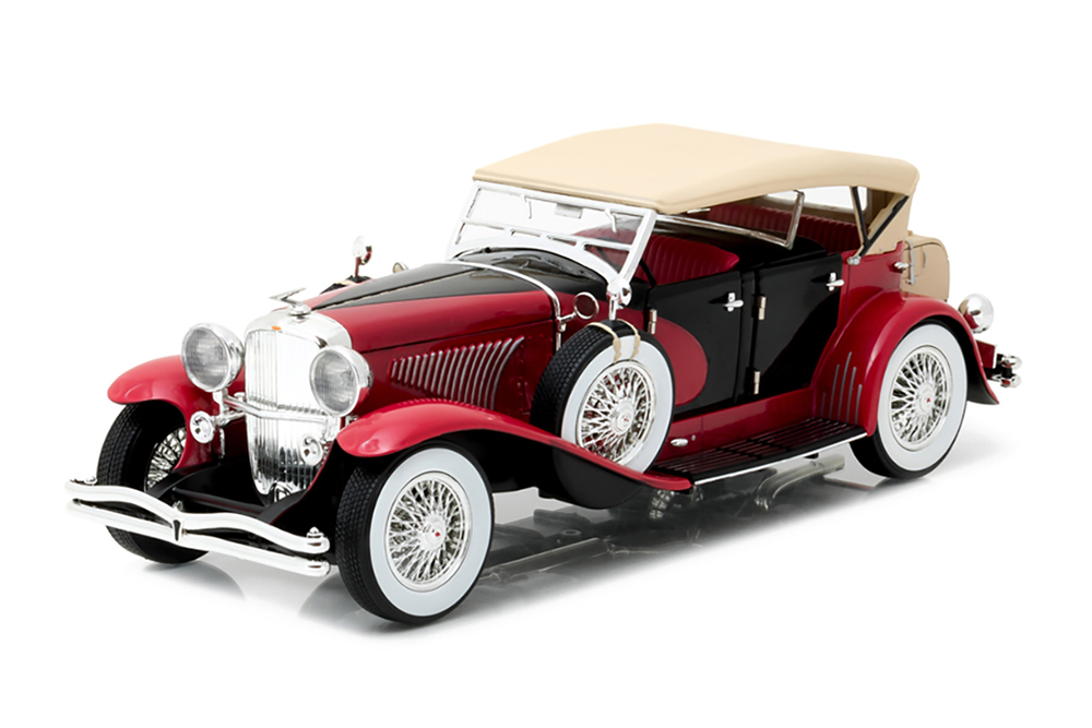 DUESENBERG II SJ CABRIOLET CLOSED 1934 RED/BLACK