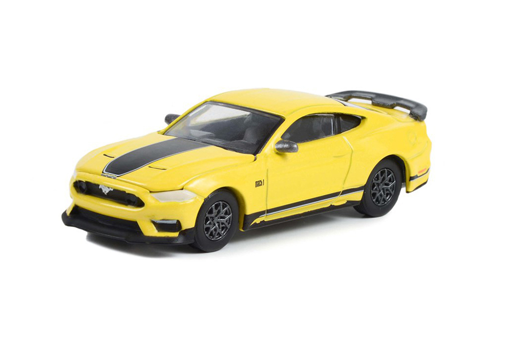 FORD MUSTANG MACH 1 2021 GRABBER YELLOW (ДЛИНА МОДЕЛИ 6-10 СМ)
