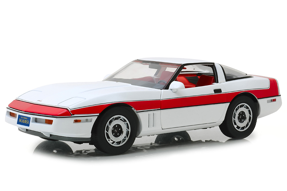 CHEVROLET CORVETTE C4 A-TEAM 1984 WHITE RED