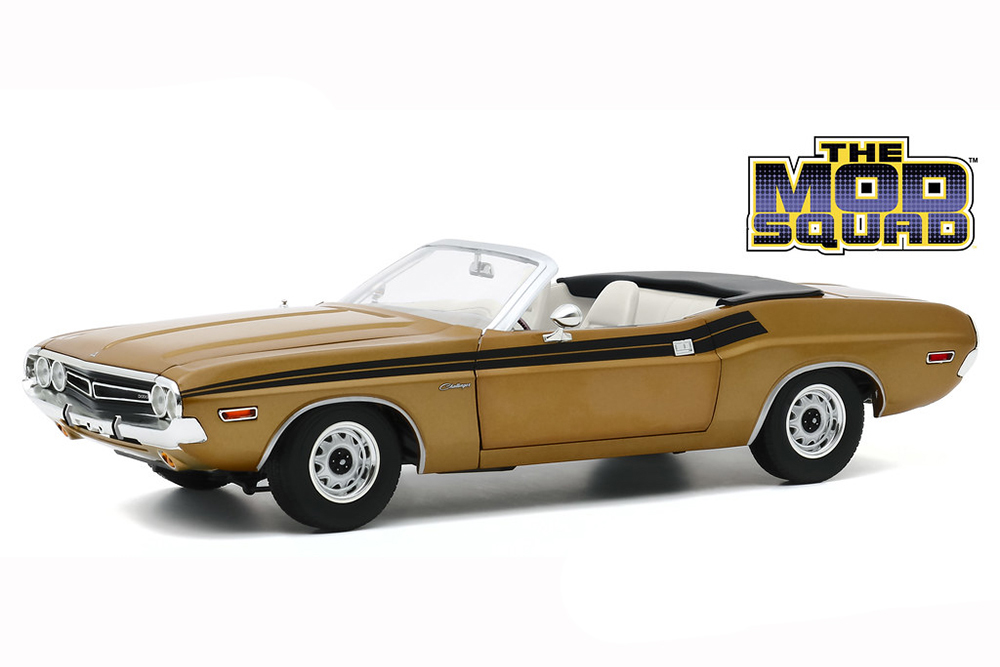 DODGE CHALLENGER 340 CONVERTIBLE 1971 GOLD ИЗ ТЕЛЕСЕРИАЛА "THE MOD SQUAD"