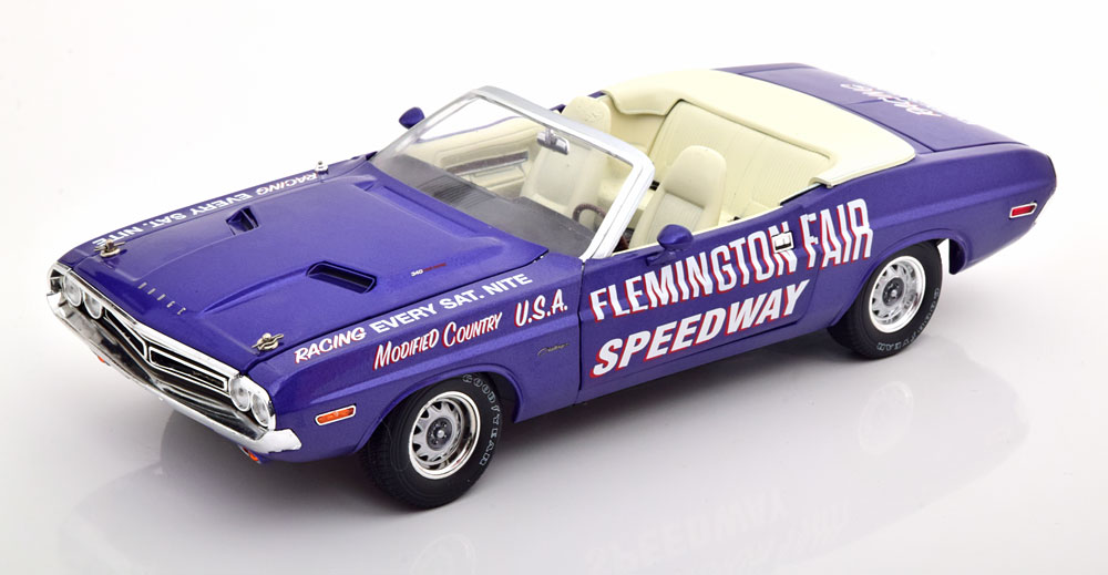 DODGE CHALLENGER CABRIO PACE CAR FLEMINGTON FAIR SPEEDWAY 1971 PURPLE-METALLIC
