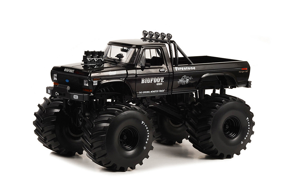 FORD F-250 MONSTER TRUCK BIGFOOT #1 (КОЛЕСА 66 ДЮЙМОВ) BLACK BANDIT EDITION 1974
