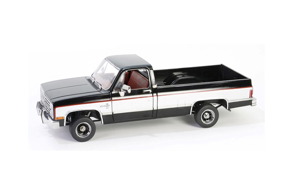 CHEVROLET K10 SILVERADO ПИКАП 1986 MIDNIGHT BLACK/STEEL GRAY METALLIC