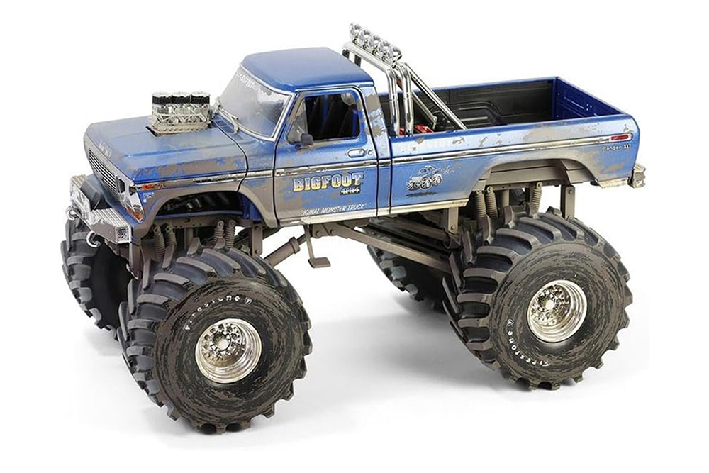 FORD F-250 MONSTER TRUCK BIGFOOT "BIGFOOT #1" 1974 (КОЛЕСА 66 ДЮЙМОВ) (ЗАГРЯЗНЕННАЯ ВЕРСИЯ)