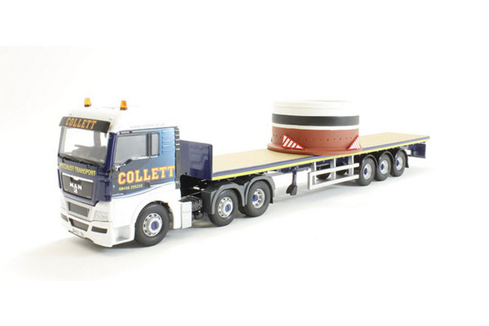 MAN TGX WITH PLATFORM SEMI-TRAILER R.COLLETT & SONS TRANSPORT LTD 2012
