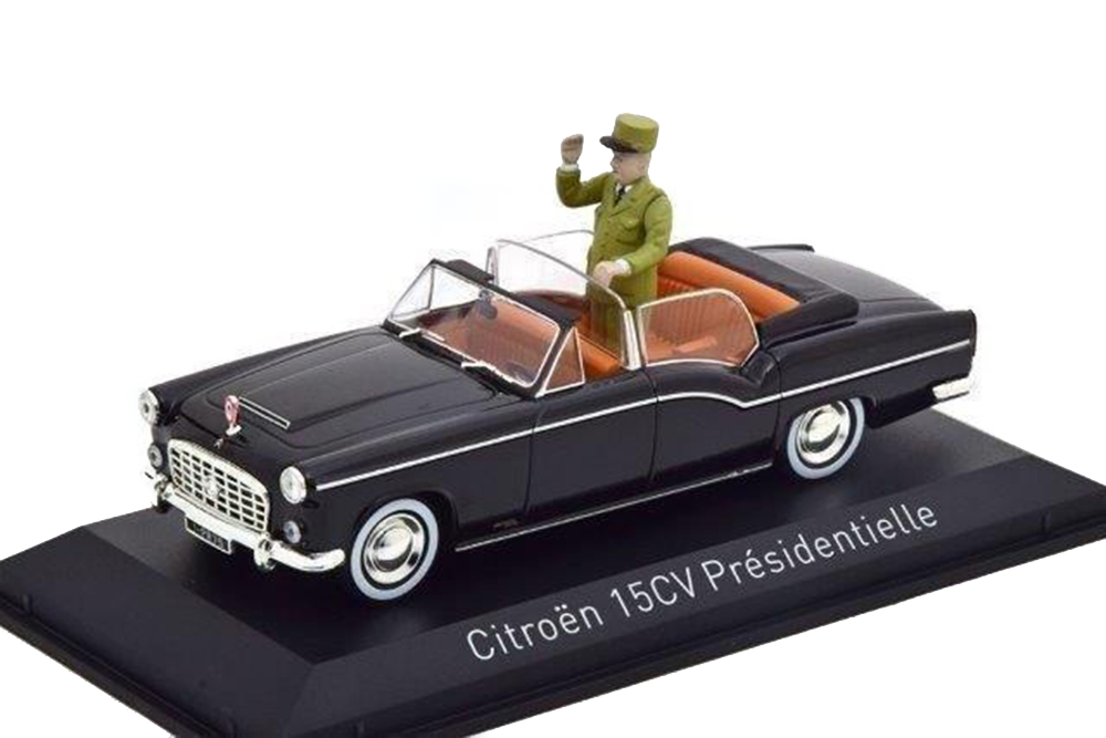 CITROEN 15CV С ФИГУРКОЙ ШАРЛЯ ДЕ ГОЛЛЯ 1968