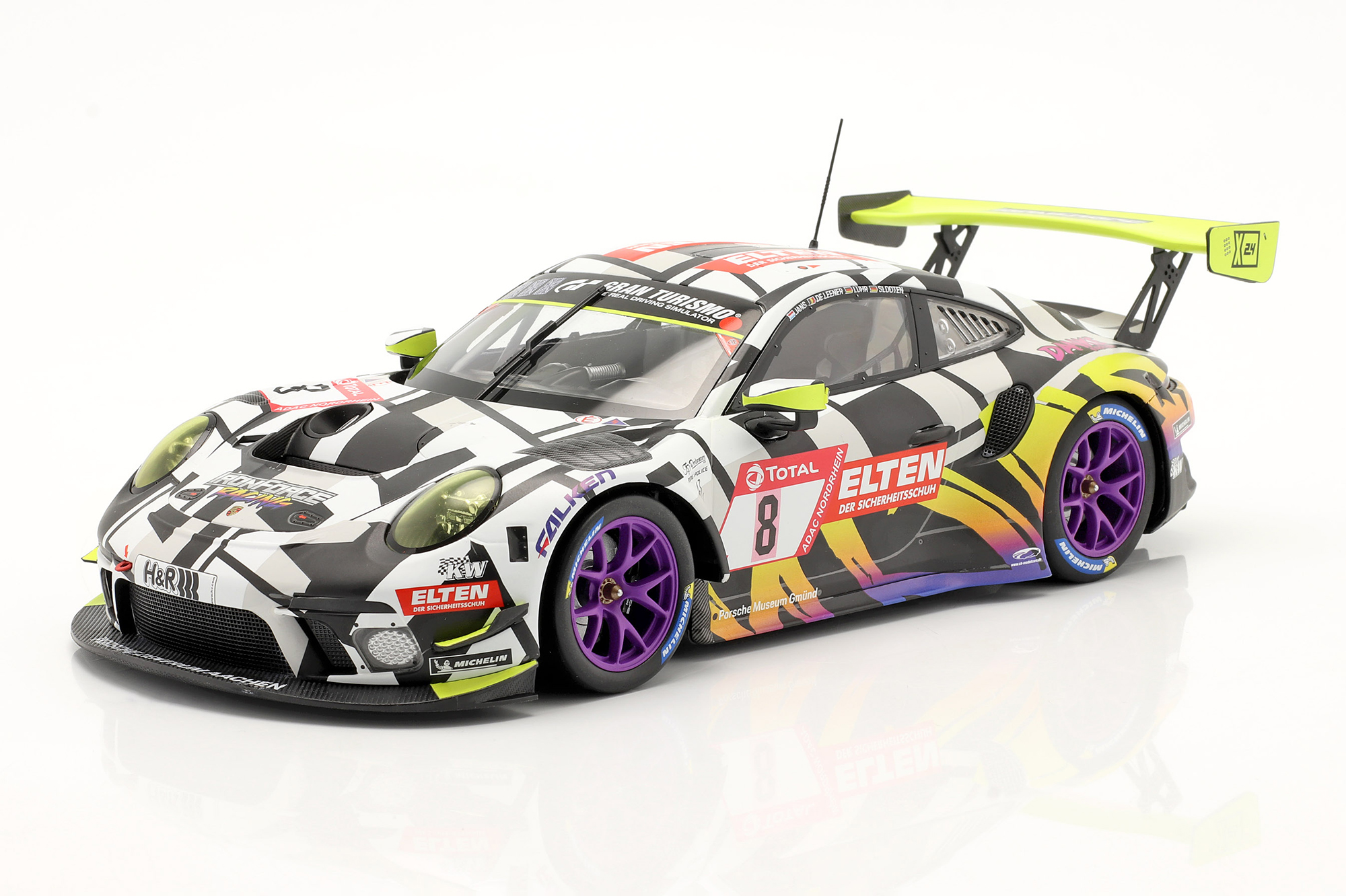 PORSCHE 911 GT3 R #8 24H NÜRBURGRING 2019 IRON FORCE / ПОРШЕ 911 ГТ3 24 ЧАСА НУРБУРГРИНГ IRON FORCE