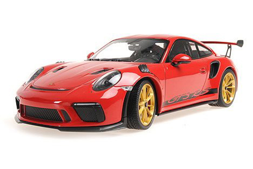 PORSCHE 911 GT3RS (991.2) 2019 RED W/ GOLDEN WHEELS