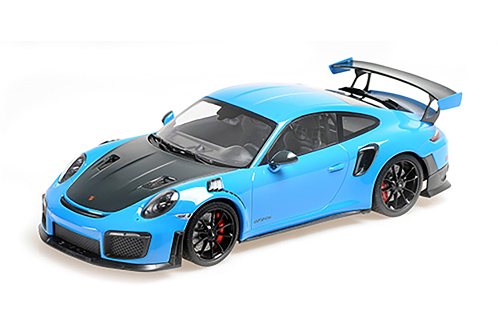 PORSCHE 911 (991.2) GT2RS 2018 СИНИЙ С ЧЕРНЫМИ КОЛЕСАМИ