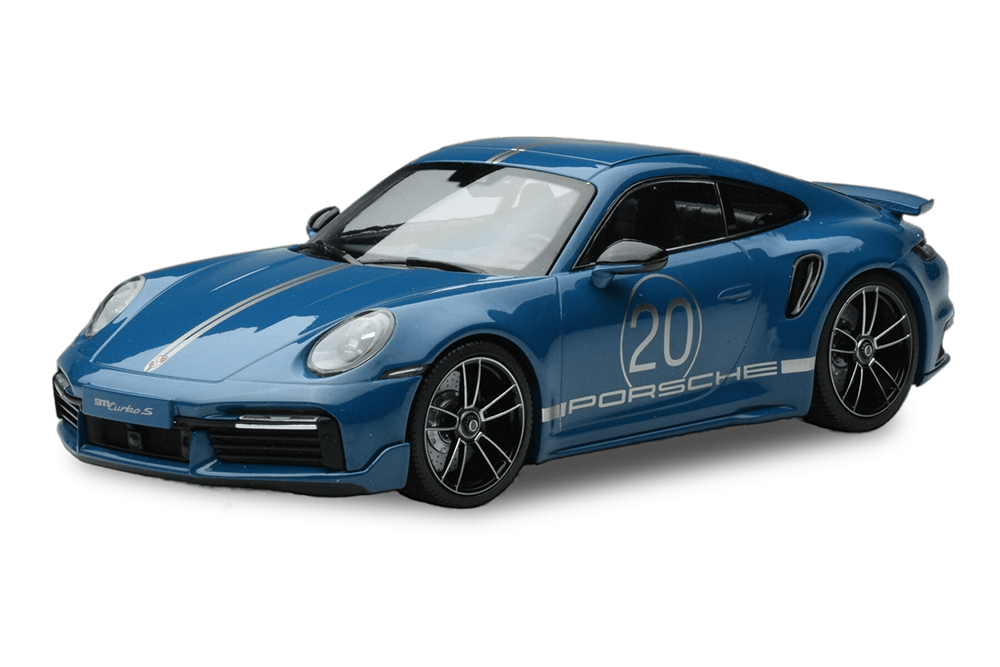 PORSCHE 911 (992) TURBO S COUPE SPORT DESIGN 2021 BLUE / ПОРШЕ 911 ТУРБО С КУПЕ СИНИЙ