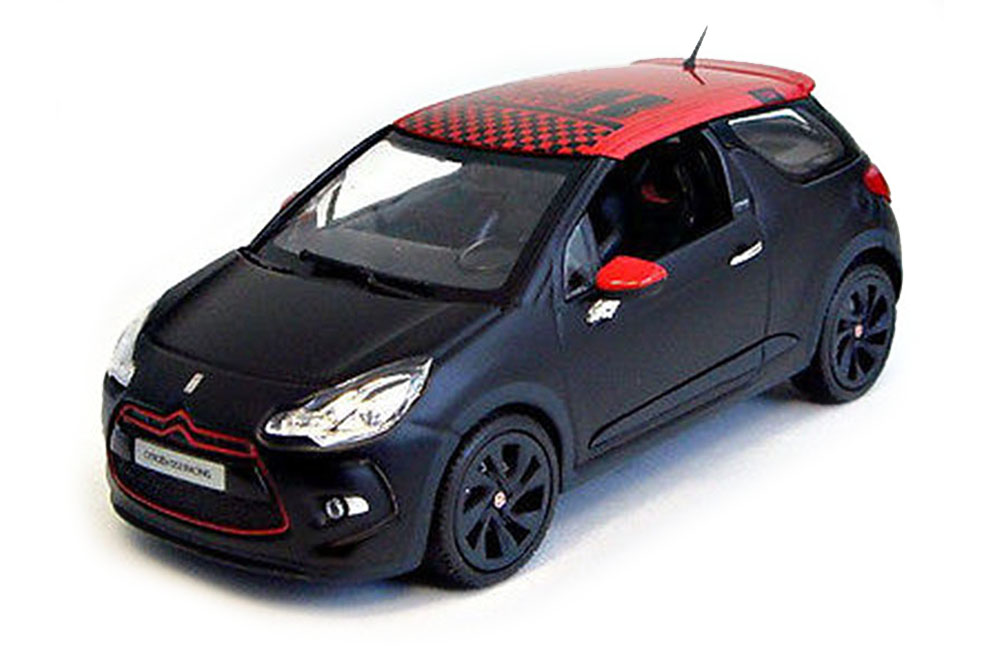 CITROEN DS3 RACING S.LOEB 2012 MATT BLACK WITH RED ROOF