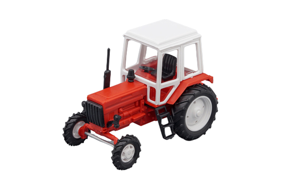 TRACTOR MTZ-82 (USSR RUSSIA) WHITE/RED | ТРАКТОР МТЗ-82 БЕЛЫЙ/КРАСНЫЙ (ПЛАСТИК)