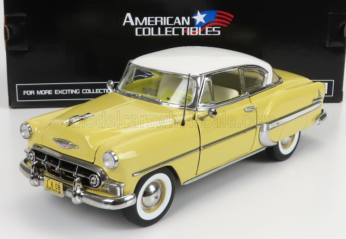 CHEVROLET BEL AIR COUPE 1953, YELLOW WHITE
