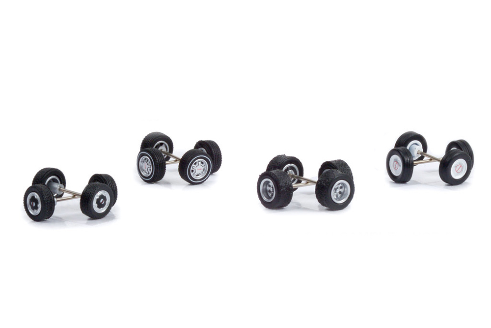 WHEELS НАБОР WHEEL & TIRE PACKS SERIES 6 4 КОМПЛЕКТА КОЛЕС GMC TRUCKS (ДЛИНА МОДЕЛИ 6-10 СМ)