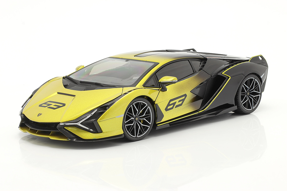 LAMBORGHINI SIAN FKP37 2021 YELLOW METALLIC/BLACK
