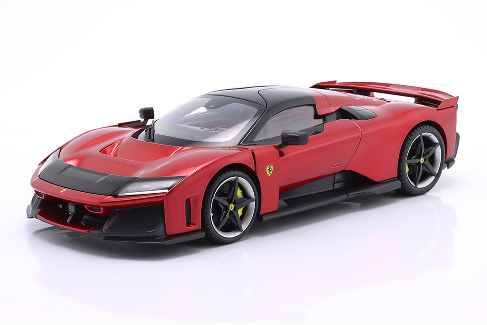 FERRARI F80 YEAR 2024 RED METALLIC / SILVER-BLACK RIMS SIGNATURE / ФЕРРАРИ F80 КРАСНЫЙ МЕТАЛЛИК СИЛВЕР-БЛАК ДИСКИ АВТОГРАФ СЕРЕБРИСТЫЙ