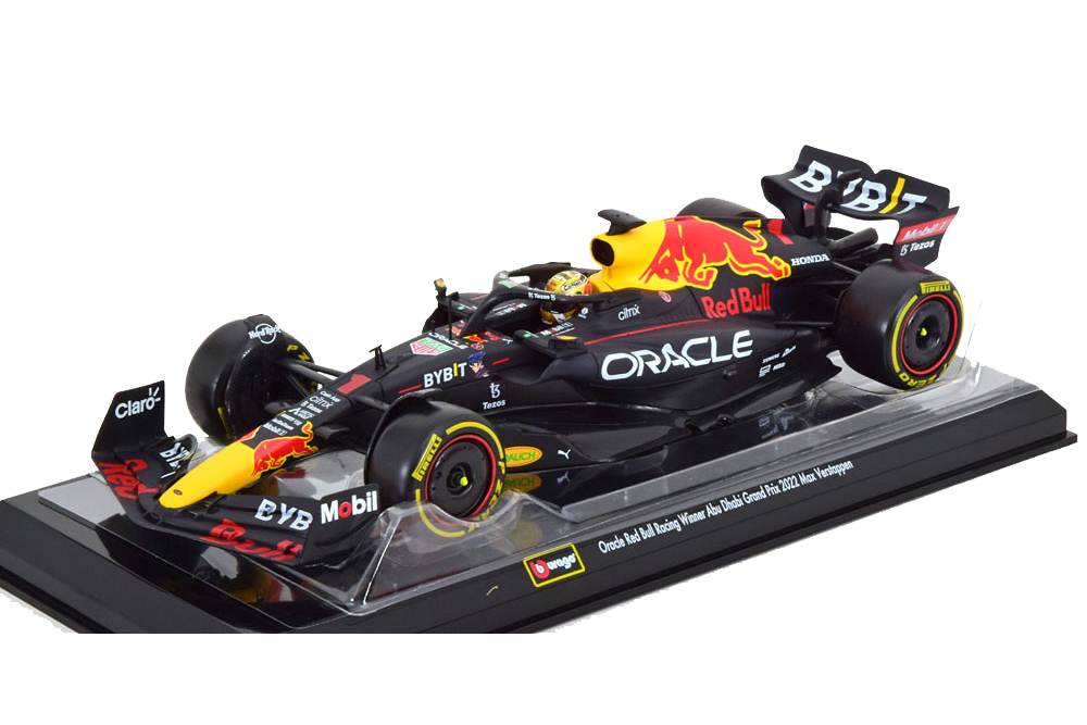 RED BULL RB18 GP ABU DHABI WORLD CHAMPION VERSTAPPEN 2022 / РЕД БУЛЛ МАКС ФЕРСТАППЕН (БОКС В КОМПЛЕКТЕ)