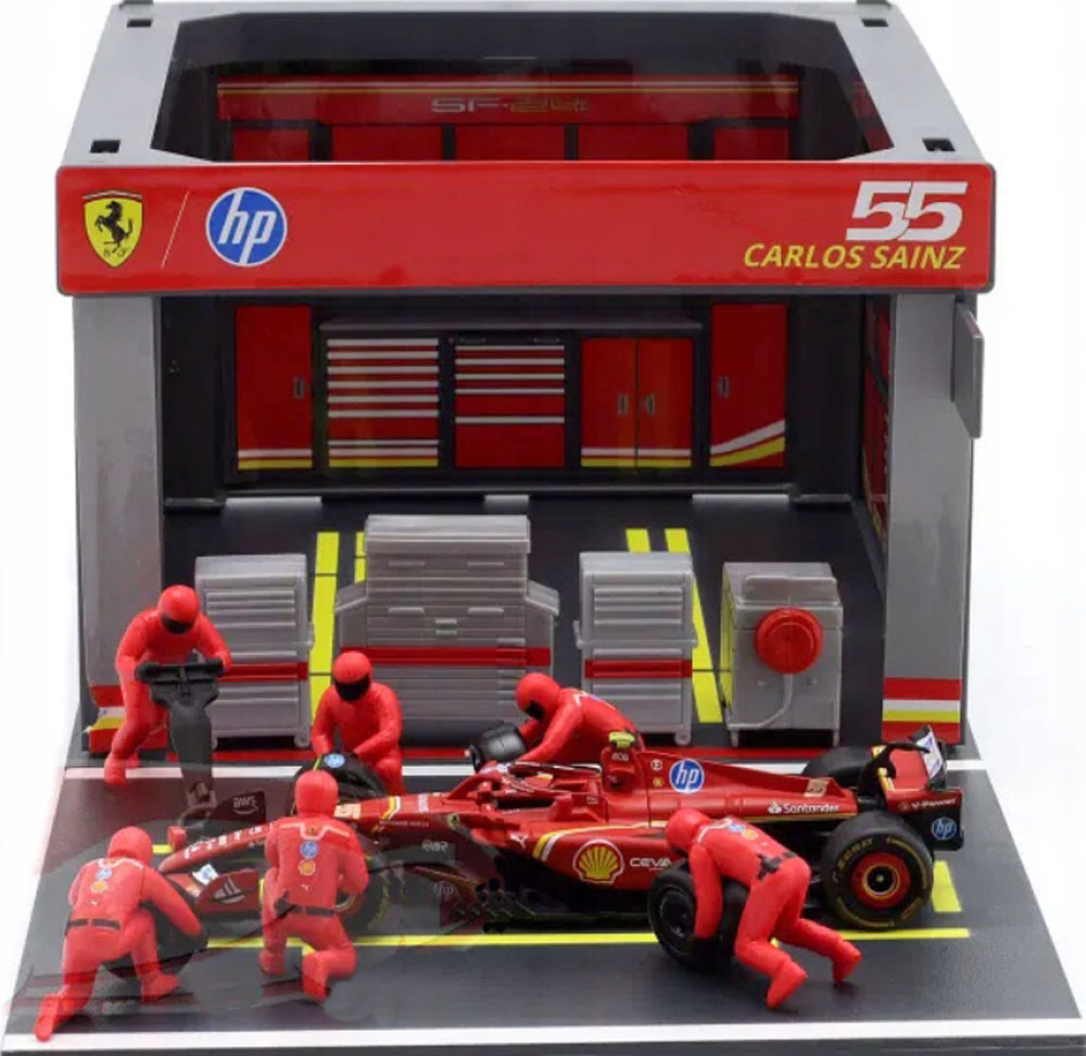 FERRARI SF-24 PIT STOP DIORAMA SET 2024