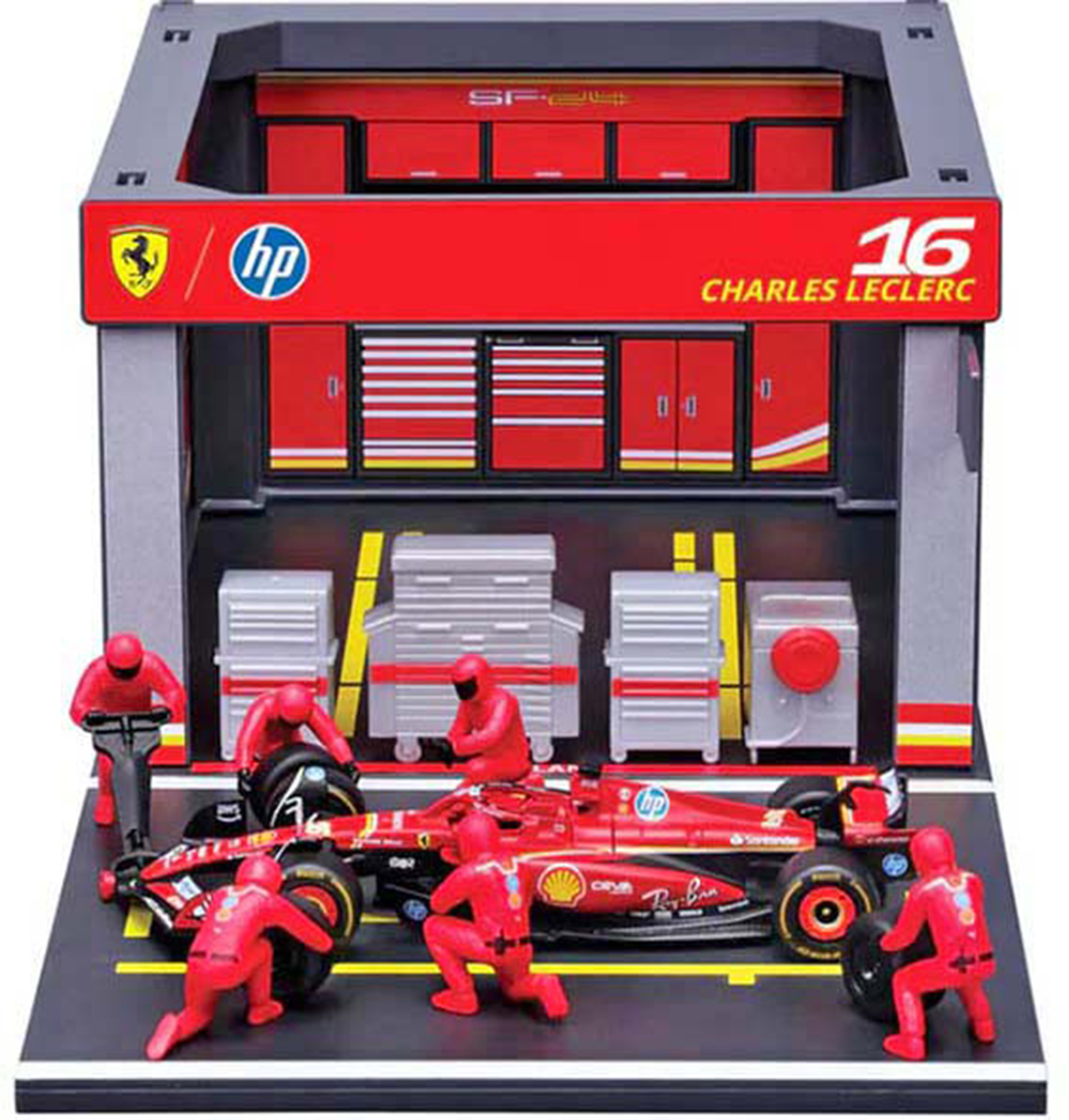 FERRARI SF-24 PIT STOP DIORAMA SET 2024