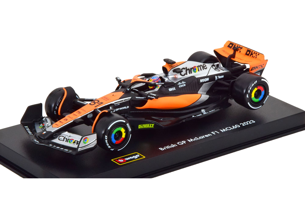 MCLAREN MCL60 GP GREAT BRITAIN PIASTRI 2023 / МАКЛАРЕН ГРАН-ПРИ ВЕЛИКОБРИТАНИИ ПИАСТРИ (БОКС В КОМПЛЕКТЕ)