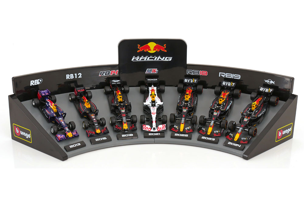 RED BULL RACING RB9-RB20 DISPLAY SET 2013-2023