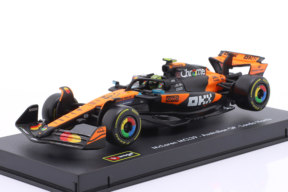 MCLAREN MCL39 LANDO NORRIS #4 WINNER AUSTRALIAN GP WORLD CHAMPION 2025 (С БОКСОМ)