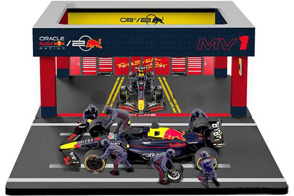RED BULL RB20 PIT STOP DIORAMA SET 2024