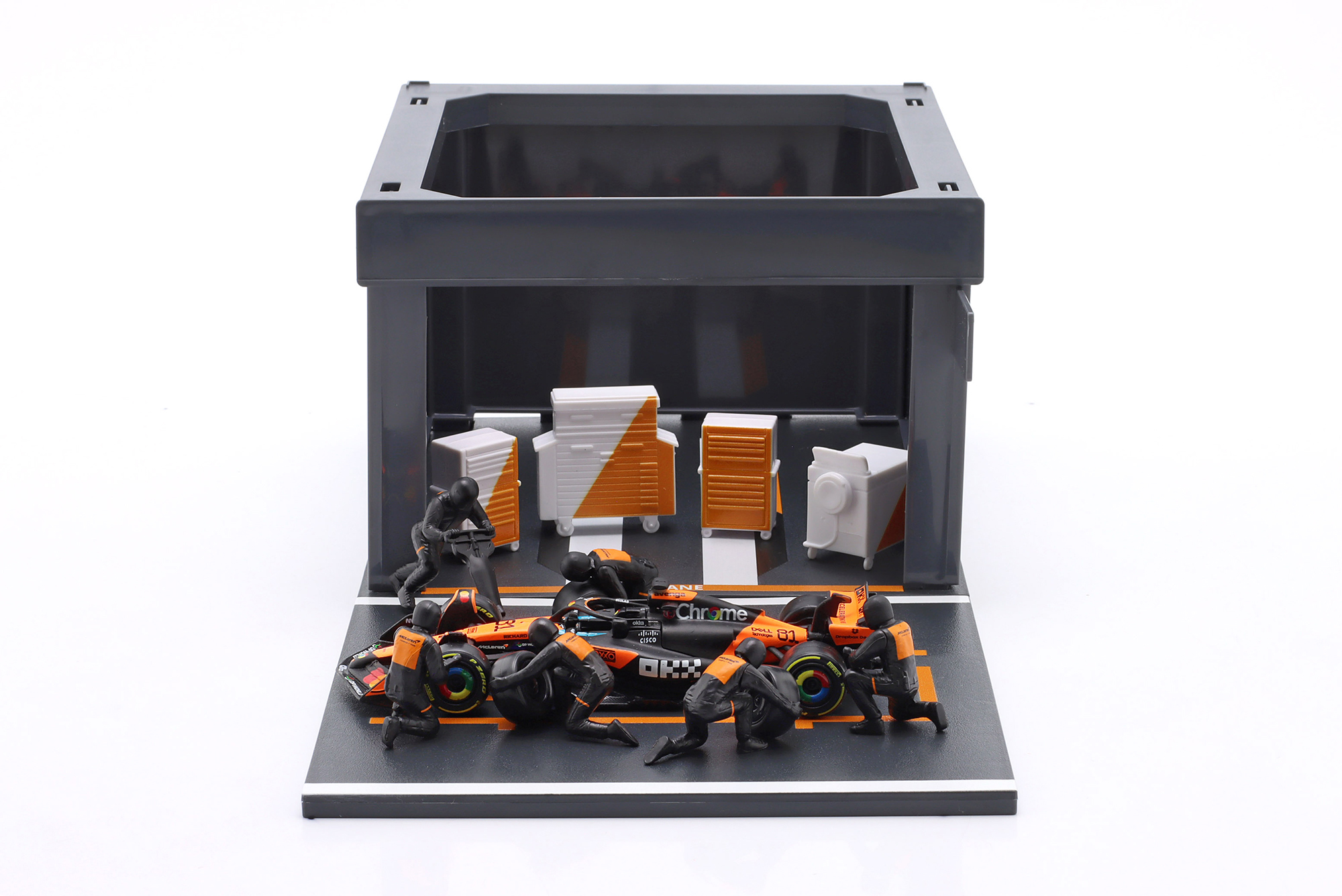 PIT STOP DIORAMA #81 FORMULA 1 2025 OSCAR PIASTRI / ПИТ СТОП ДИОРАМА ФОРМУЛА-1 ОСКАР ПИАСТРИ