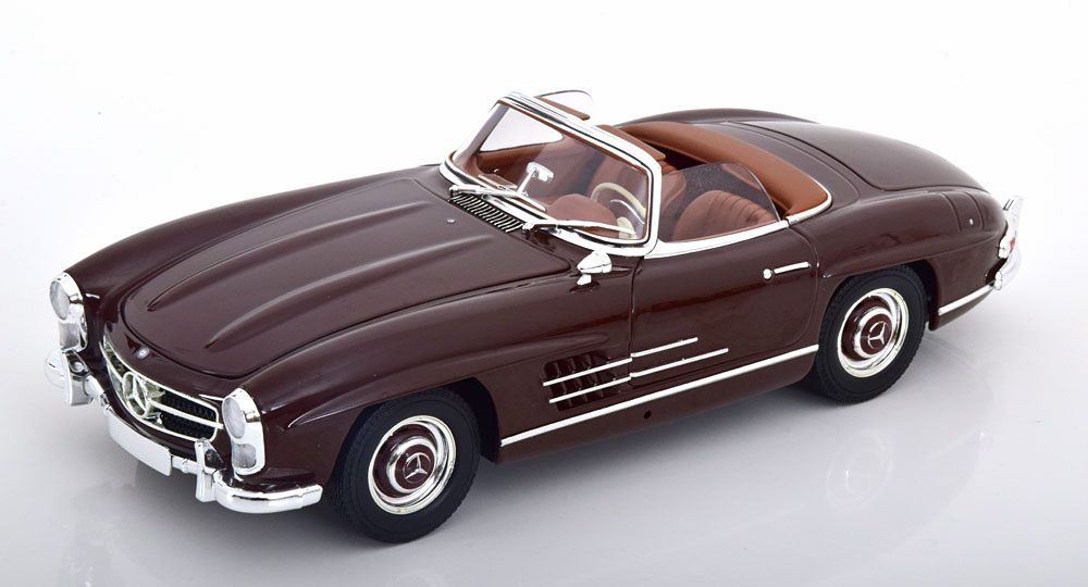 MERCEDES 300 SL ROADSTER 1957 DARK RED / МЕРСЕДЕС РОДСТЕР КРАСНЫЙ