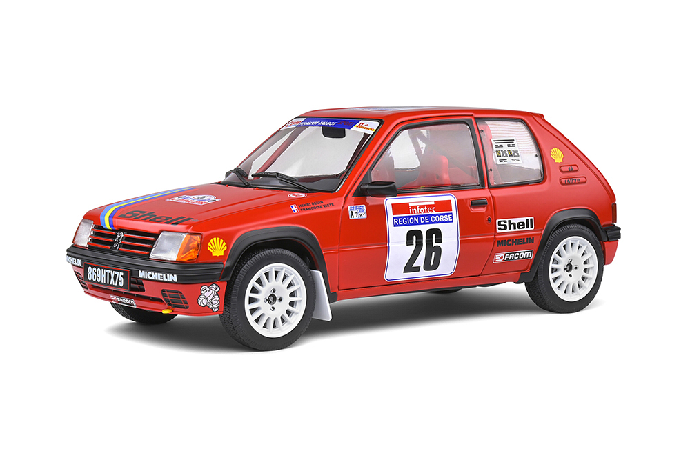 PEUGEOT 205 #26 DEVIN/VISTE RALLY PTS TOUR DE CORSE