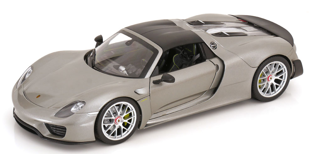 PORSCHE 918 SPYDER HARDTTOP 2012 GREY METALLIC CARBON