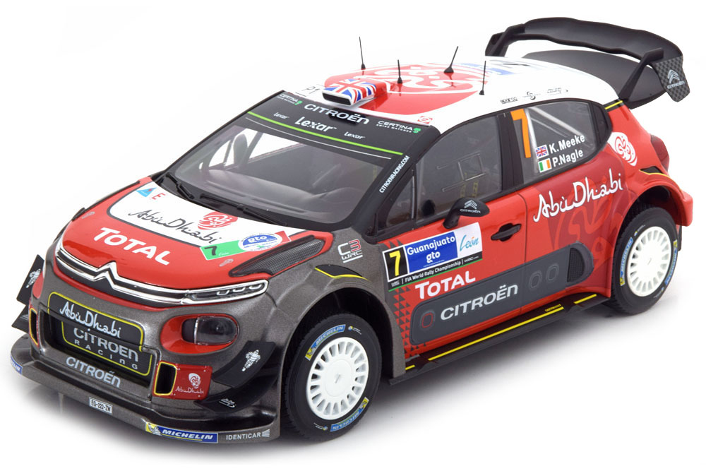 CITROEN C3 WRC #7 MEEKE/NAGLE WINNER RALLY MEXICO 2017