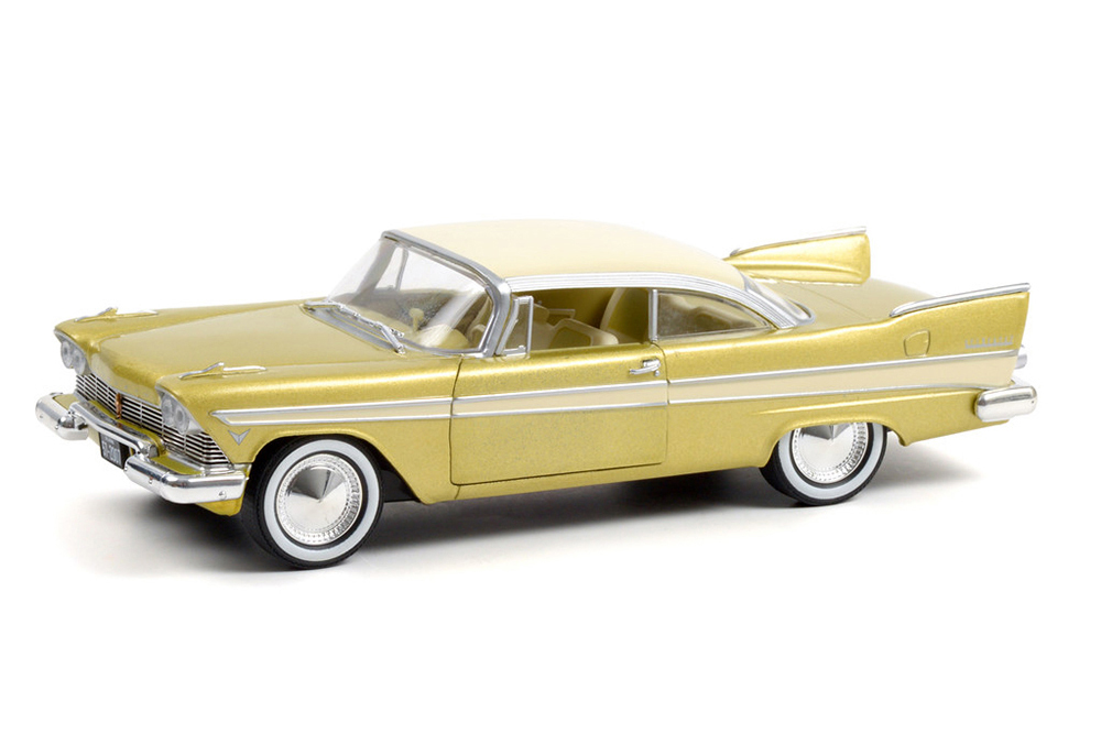 PLYMOUTH BELVEDERE OKLAHOMA TULSARAMA UNDERGROUND VAULT 1957 DESERT GOLD AND SAND DUNE WHITE