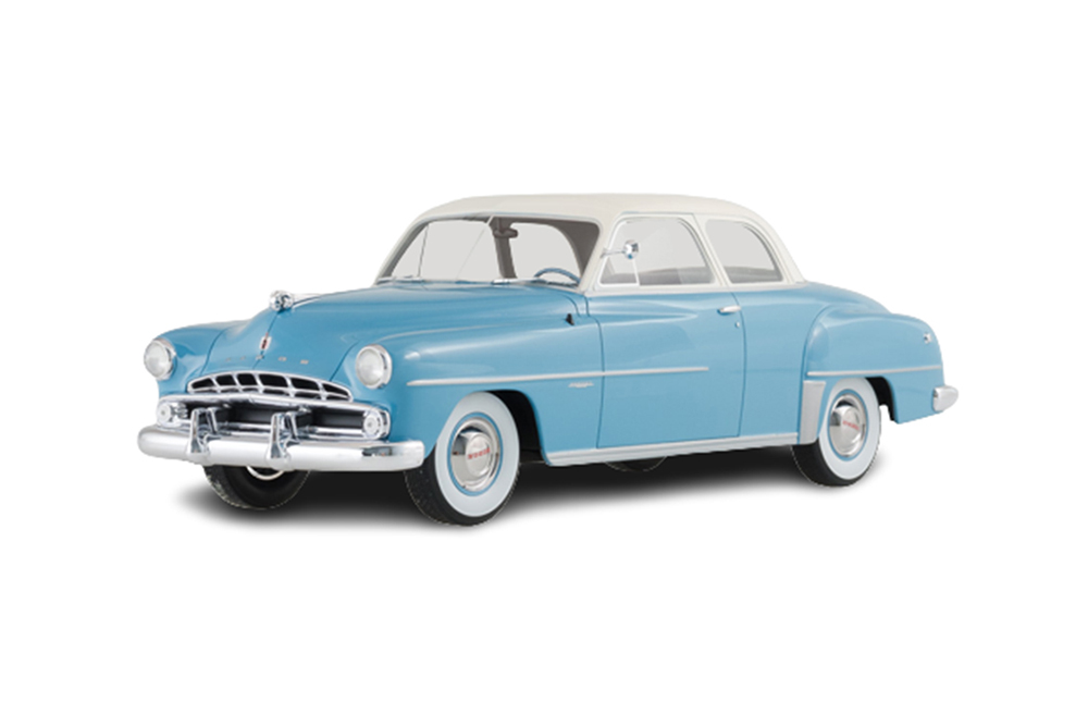 DODGE CORONET CLUB COUPE 1952 LIGHT BLUE/WHITE