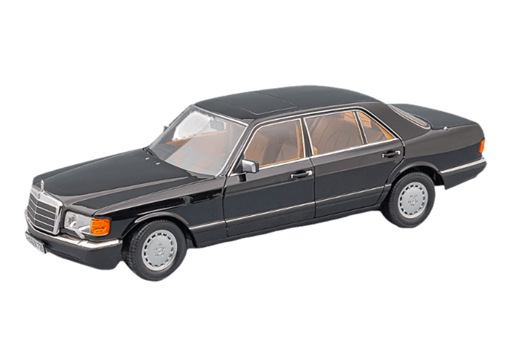 MERCEDES W126 S-CLASS 560 SEL 1989 BLACK METALLIC / МЕРСЕДЕС С-КЛАСС ЧЕРНЫЙ МЕТАЛЛИК