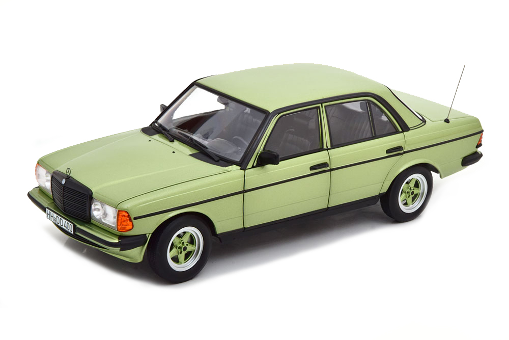 MERCEDES W123 200 AMG 1984 SILVER GREEN METALLIC