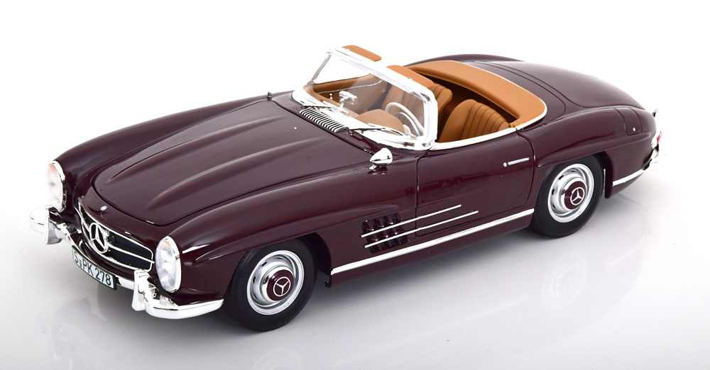 MERCEDES 300 SL ROADSTER 1957 DARK RED / МЕРСЕДЕС 300 СЛ ТЕМНО КРАСНЫЙ